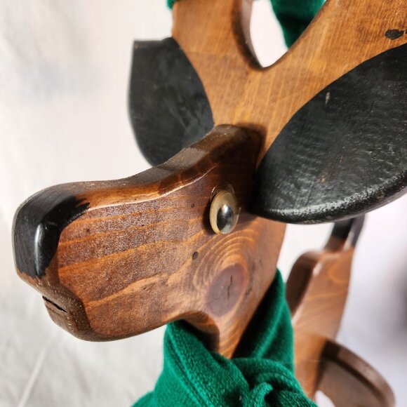 Handmade Christmas Wooden Reindeer "Let It Snow" Swag Easy Assemble Fast Ship - Picture 3 of 14